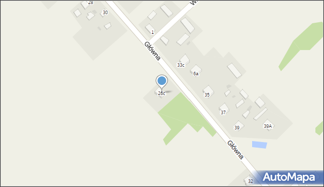 Garnek, Główna, 26c, mapa Garnek