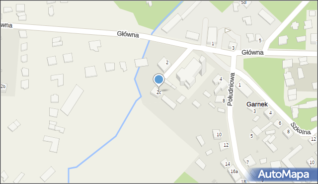 Garnek, Główna, 2c, mapa Garnek
