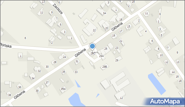 Gąsocin, Główna, 29C, mapa Gąsocin