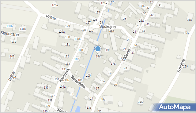 Gaworzyce, Główna, 18a, mapa Gaworzyce