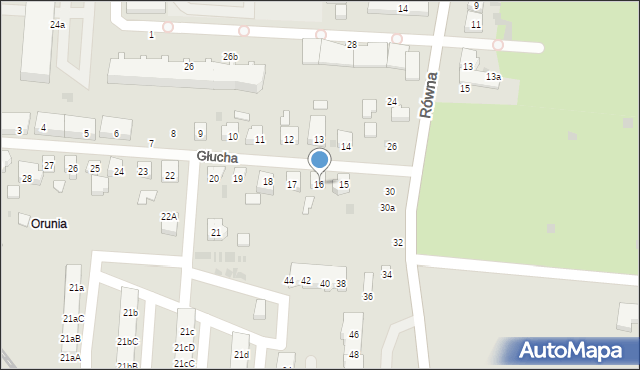 Gdańsk, Głucha, 16, mapa Gdańska