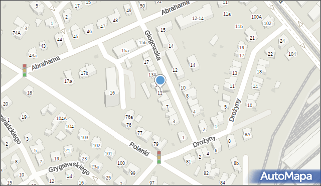 Gdańsk, Głogowska, 11, mapa Gdańska