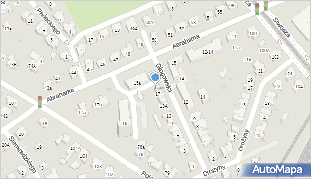 Gdańsk, Głogowska, 19, mapa Gdańska