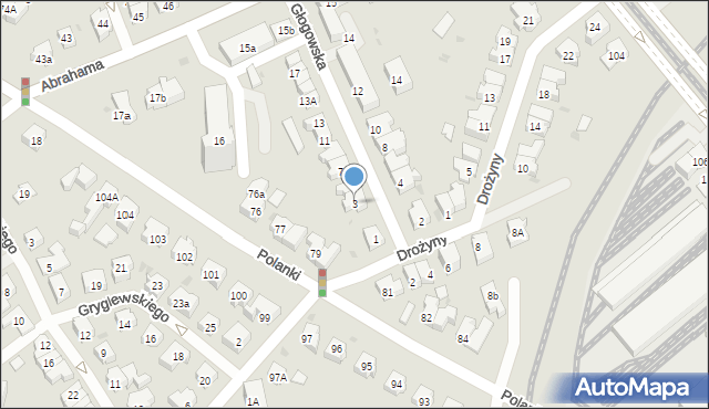 Gdańsk, Głogowska, 3, mapa Gdańska