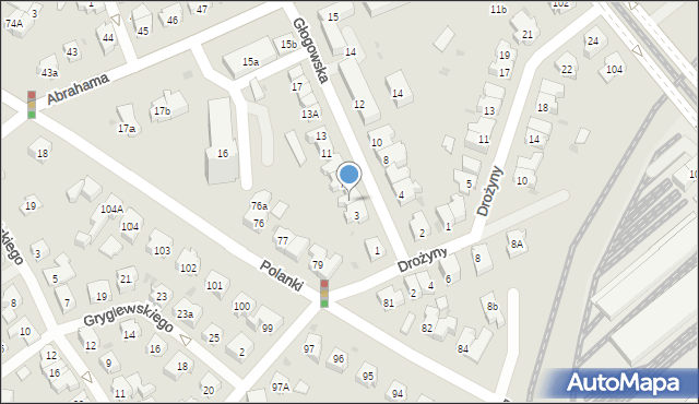 Gdańsk, Głogowska, 5, mapa Gdańska