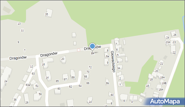 Gdynia, Głowackiego Bartosza, 8A, mapa Gdyni