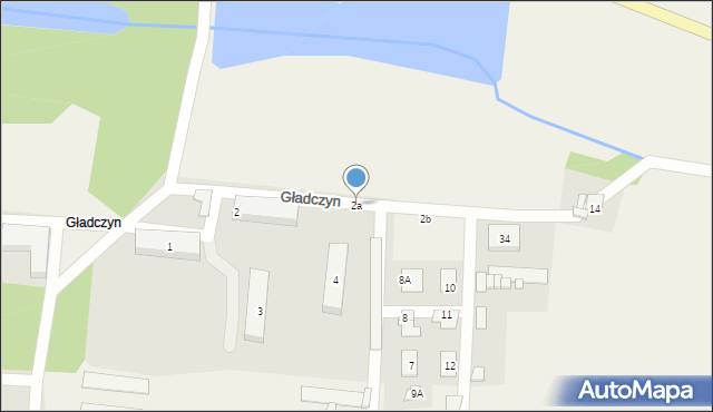 Gładczyn, Gładczyn, 2a, mapa Gładczyn