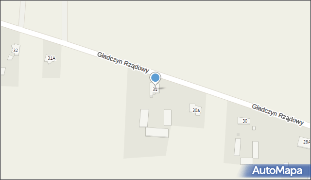Gładczyn Rządowy, Gładczyn Rządowy, 31, mapa Gładczyn Rządowy