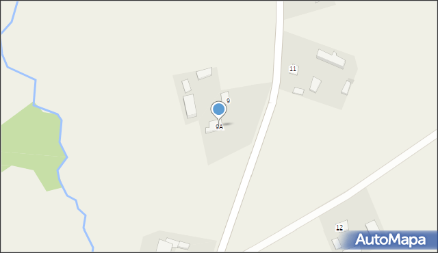 Glądy, Glądy, 9A, mapa Glądy