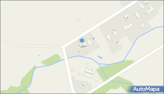 Gładyszów, Gładyszów, 100, mapa Gładyszów