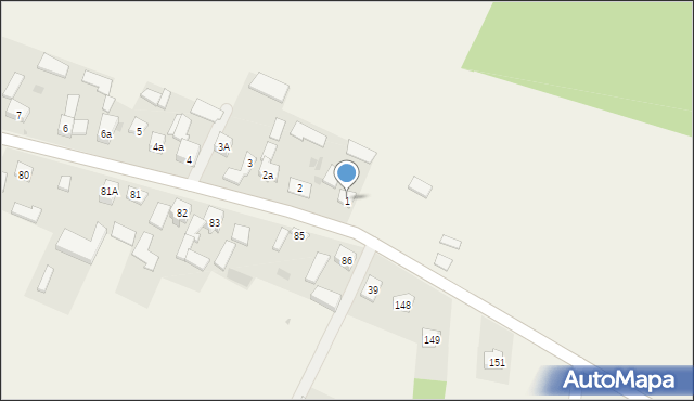 Glanów, Glanów, 1, mapa Glanów