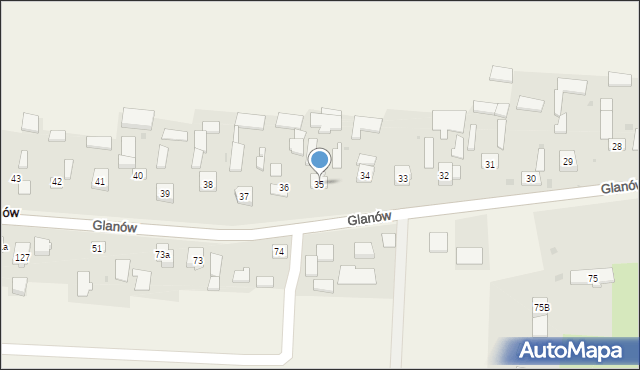 Glanów, Glanów, 35, mapa Glanów