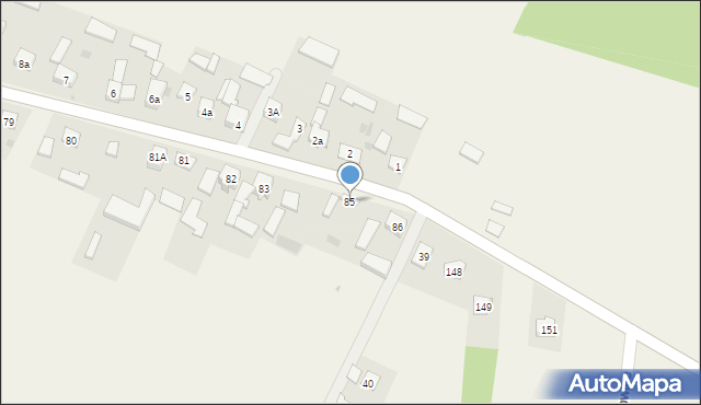 Glanów, Glanów, 85, mapa Glanów