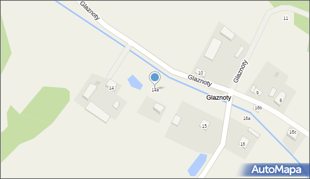 Glaznoty, Glaznoty, 14a, mapa Glaznoty