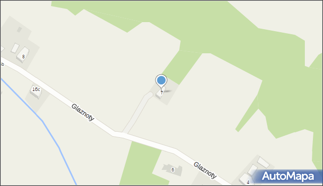 Glaznoty, Glaznoty, 7, mapa Glaznoty