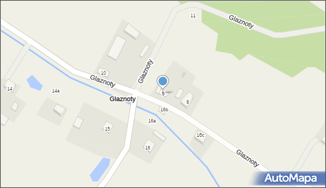 Glaznoty, Glaznoty, 9, mapa Glaznoty