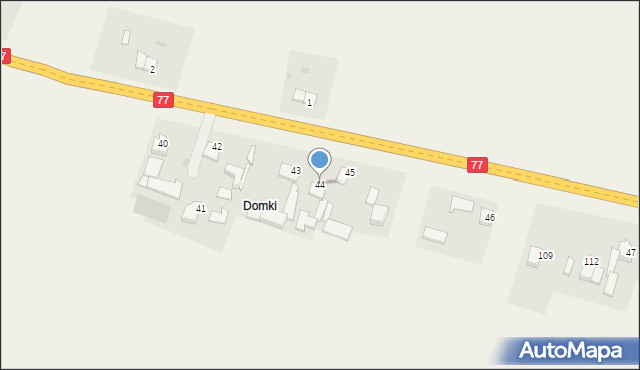 Głazów, Głazów, 44, mapa Głazów