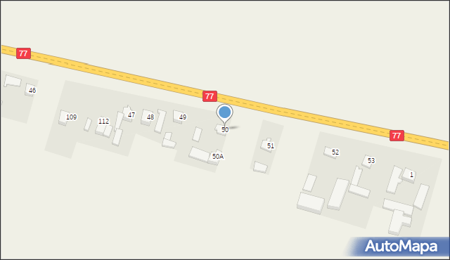 Głazów, Głazów, 50, mapa Głazów