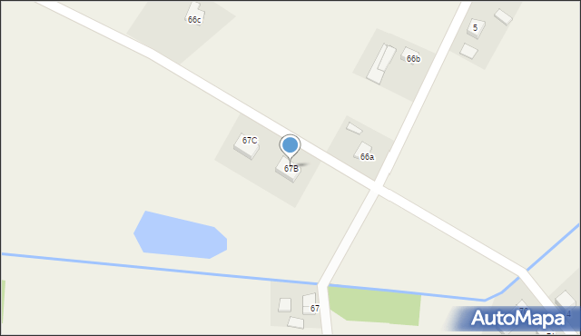 Głazów, Głazów, 67B, mapa Głazów