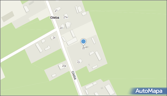 Gleba, Gleba, 22, mapa Gleba