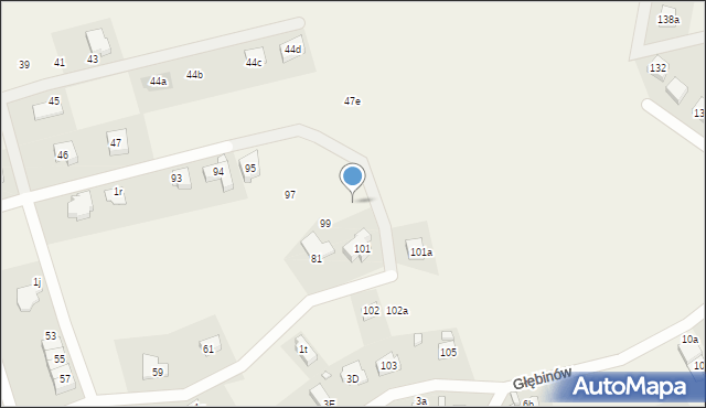 Głębinów, Głębinów, 100, mapa Głębinów