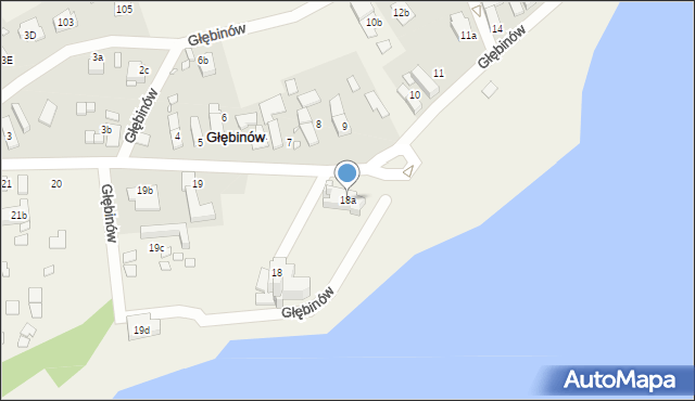 Głębinów, Głębinów, 18a, mapa Głębinów