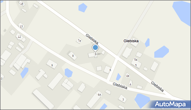 Glebiska, Glebiska, 7, mapa Glebiska