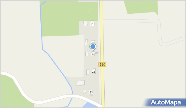 Głębock, Głębock, 17, mapa Głębock