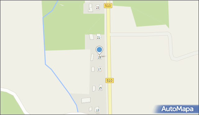 Głębock, Głębock, 19, mapa Głębock