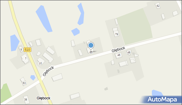 Głębock, Głębock, 65, mapa Głębock