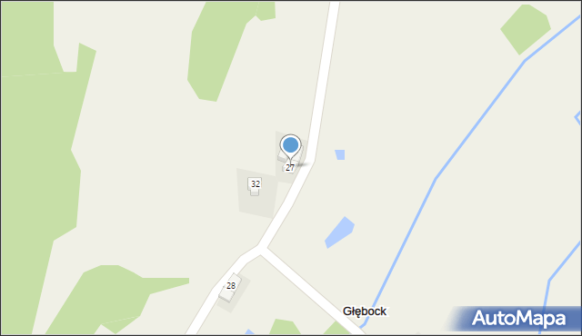 Głębock, Głębock, 27, mapa Głębock