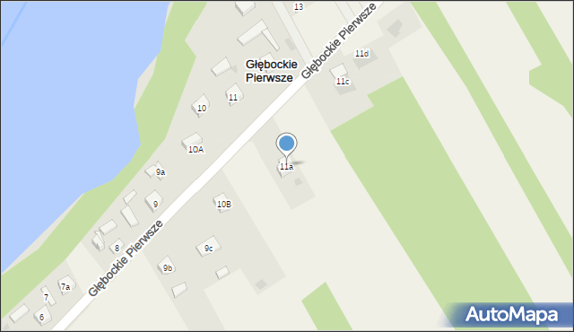 Głębockie Pierwsze, Głębockie Pierwsze, 11a, mapa Głębockie Pierwsze