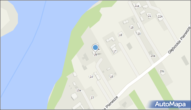 Głębockie Pierwsze, Głębockie Pierwsze, 15, mapa Głębockie Pierwsze