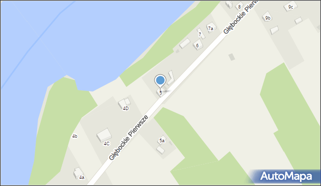 Głębockie Pierwsze, Głębockie Pierwsze, 5, mapa Głębockie Pierwsze
