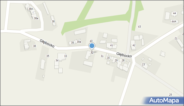 Głębocko, Głębocko, 32, mapa Głębocko