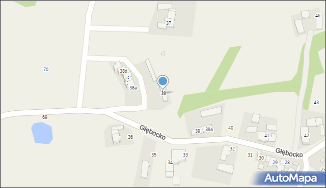 Głębocko, Głębocko, 38, mapa Głębocko