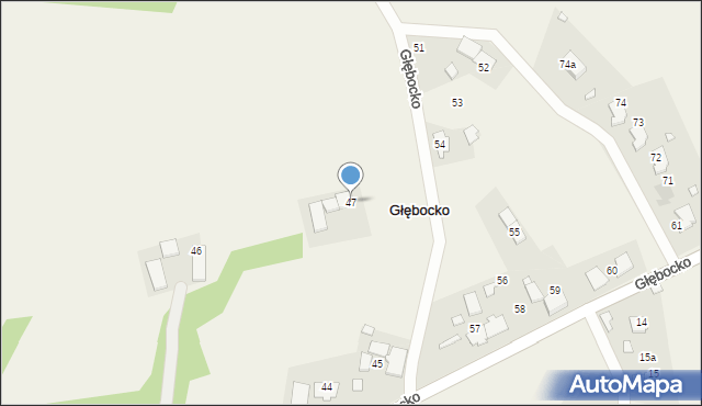 Głębocko, Głębocko, 47, mapa Głębocko