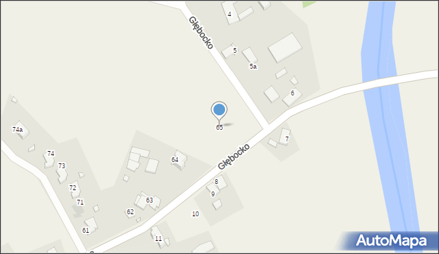 Głębocko, Głębocko, 65, mapa Głębocko