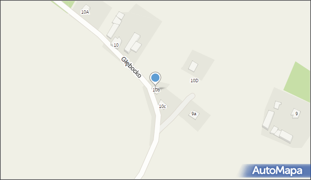 Głębocko, Głębocko, 10b, mapa Głębocko