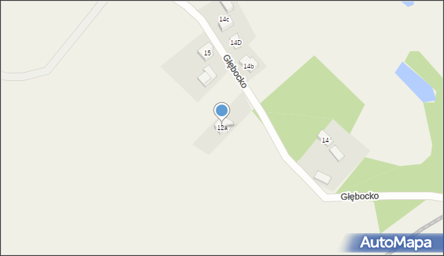 Głębocko, Głębocko, 12a, mapa Głębocko