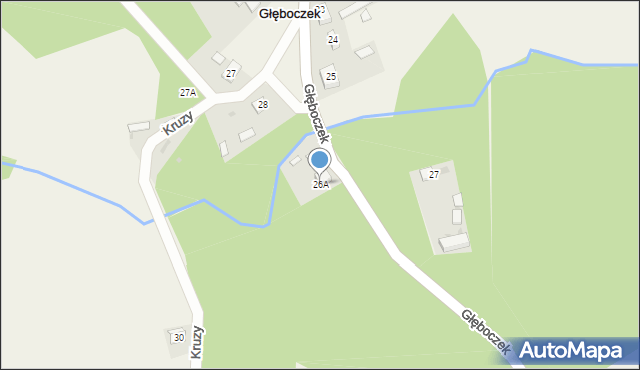 Głęboczek, Głęboczek, 26A, mapa Głęboczek