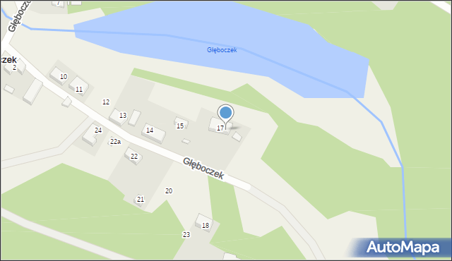 Głęboczek, Głęboczek, 17/2, mapa Głęboczek
