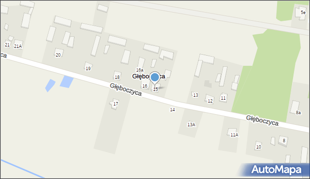 Głęboczyca, Głęboczyca, 15, mapa Głęboczyca