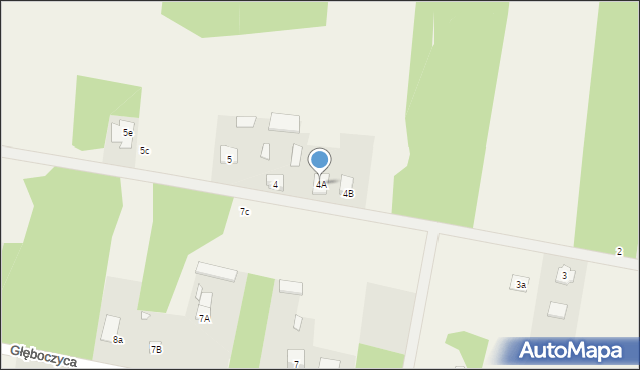 Głęboczyca, Głęboczyca, 4A, mapa Głęboczyca
