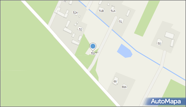 Głęboczyca, Głęboczyca, 51c, mapa Głęboczyca