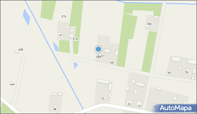 Głęboczyca, Głęboczyca, 66A, mapa Głęboczyca