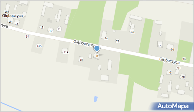 Głęboczyca, Głęboczyca, 8, mapa Głęboczyca