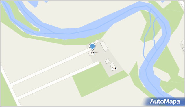Głęboki Bród, Głęboki Bród, 25, mapa Głęboki Bród