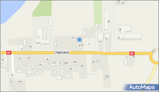 Głębokie, Głębokie, 2, mapa Głębokie