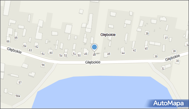 Głębokie, Głębokie, 48, mapa Głębokie